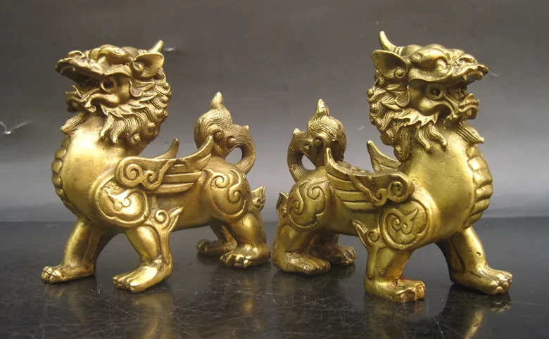 

wholesale bronze factory 3 copper brave decoration lucky home crafts
