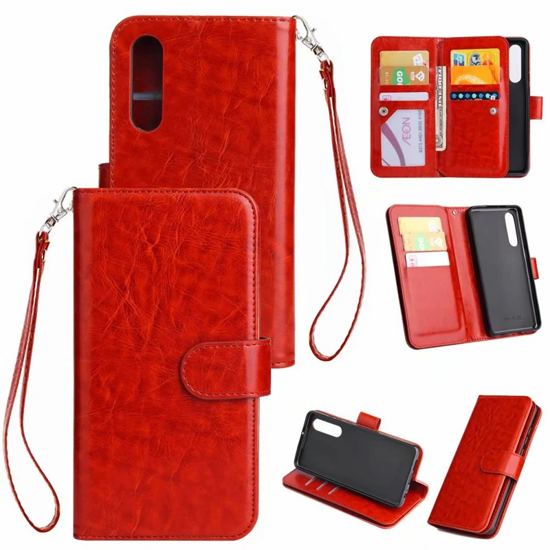 Для samsung (J3 J4 J6 J7 J8 A8 A6 Plus A9 A7 A750) 2018 многофункциональный кожаный бумажник с 9