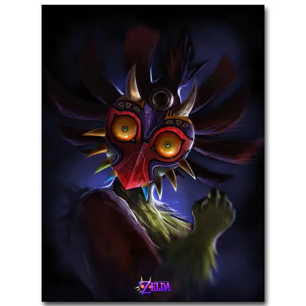 

Nordic Decoration The Legend of Zelda Majoras Mask Wall Art Canvas Painting Poster Game Pictures For Living Room Decoration 003