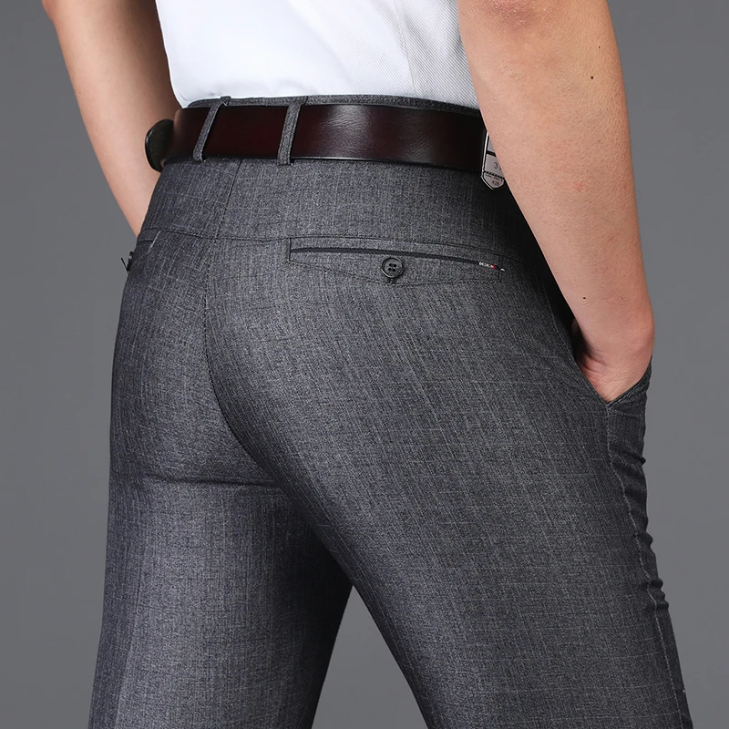 

Brand Clothing 2018 New Men Suit Pants Comfort Formal Men Pants High Quality Cotton Loose Business Men Casual Pants Men Trousers