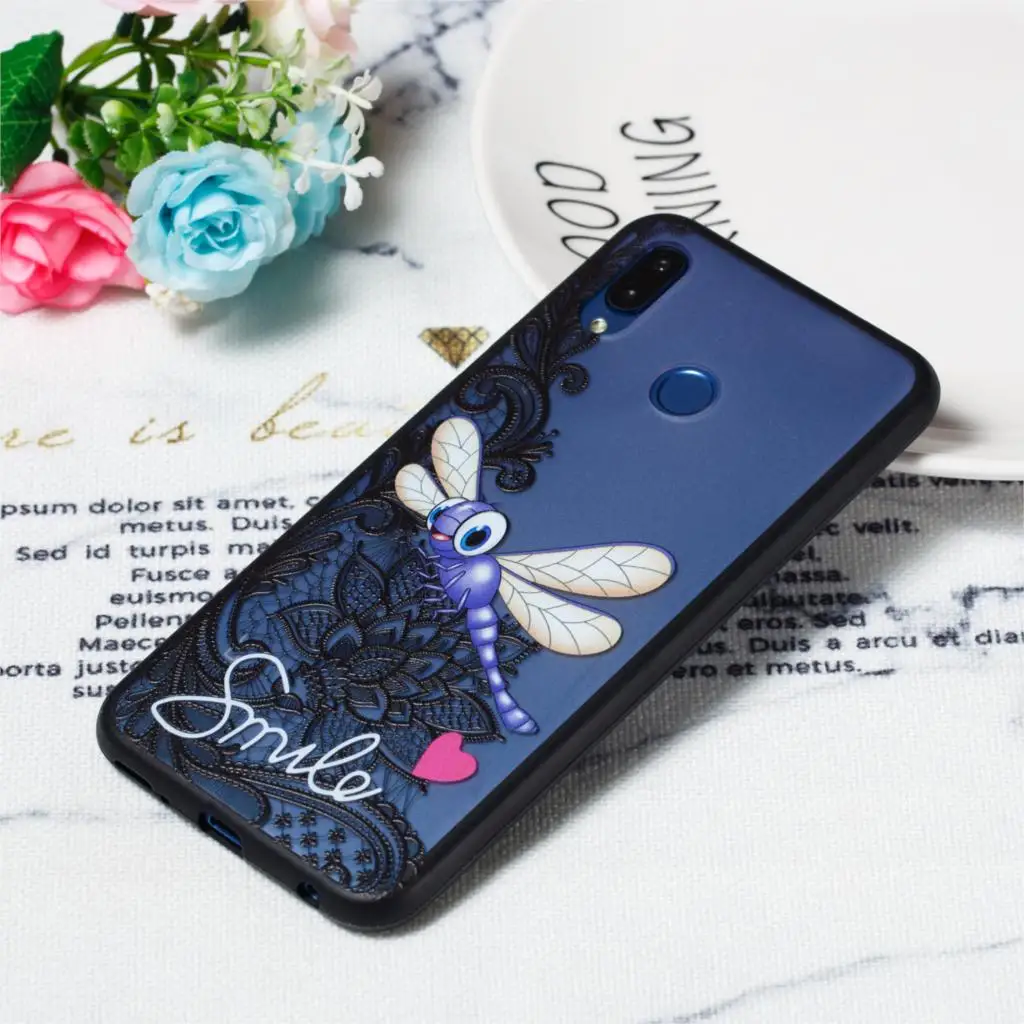 Тиснением пластичный чехол из термополиуретана силикона для huawei Honor Play случае