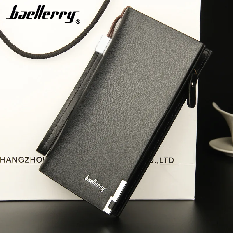 Baellerry Men Wallets Classic Long Style Card Holder Male Purse Quality Zipper Large Capacity Big Brand Luxury Wallet For Men Baellerry Men Wallets Classic Long Style Card Holder Male Purse Quality Zipper Large Capacity Big Brand Luxury Wallet For Men