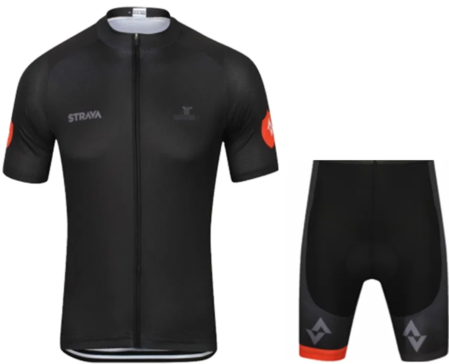 Команда STRAVA одежда для велоспорта Джерси Ropa Ciclismo велосипед для мужчин летние рубашки pro Cycling Майки 9D pad велосипед Шорты - Цвет: Cycling set