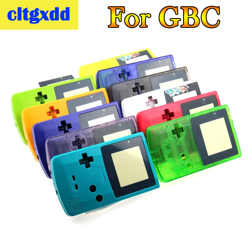 cltgxdd Full Housing Shell Cover For Nintendo GameBoy Color GBC Repair Part Housing Shell Pack Game Machine Shell Accessories