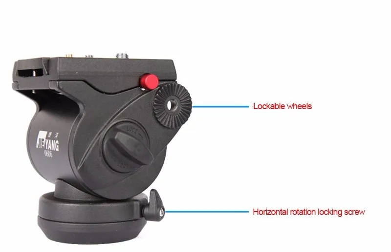 Jie Yang штатив jy0606 Профессиональный штатив для камеры jy-0606 SLR штатив демпфирующая головка 75 мм Совместимость с Manfrotto
