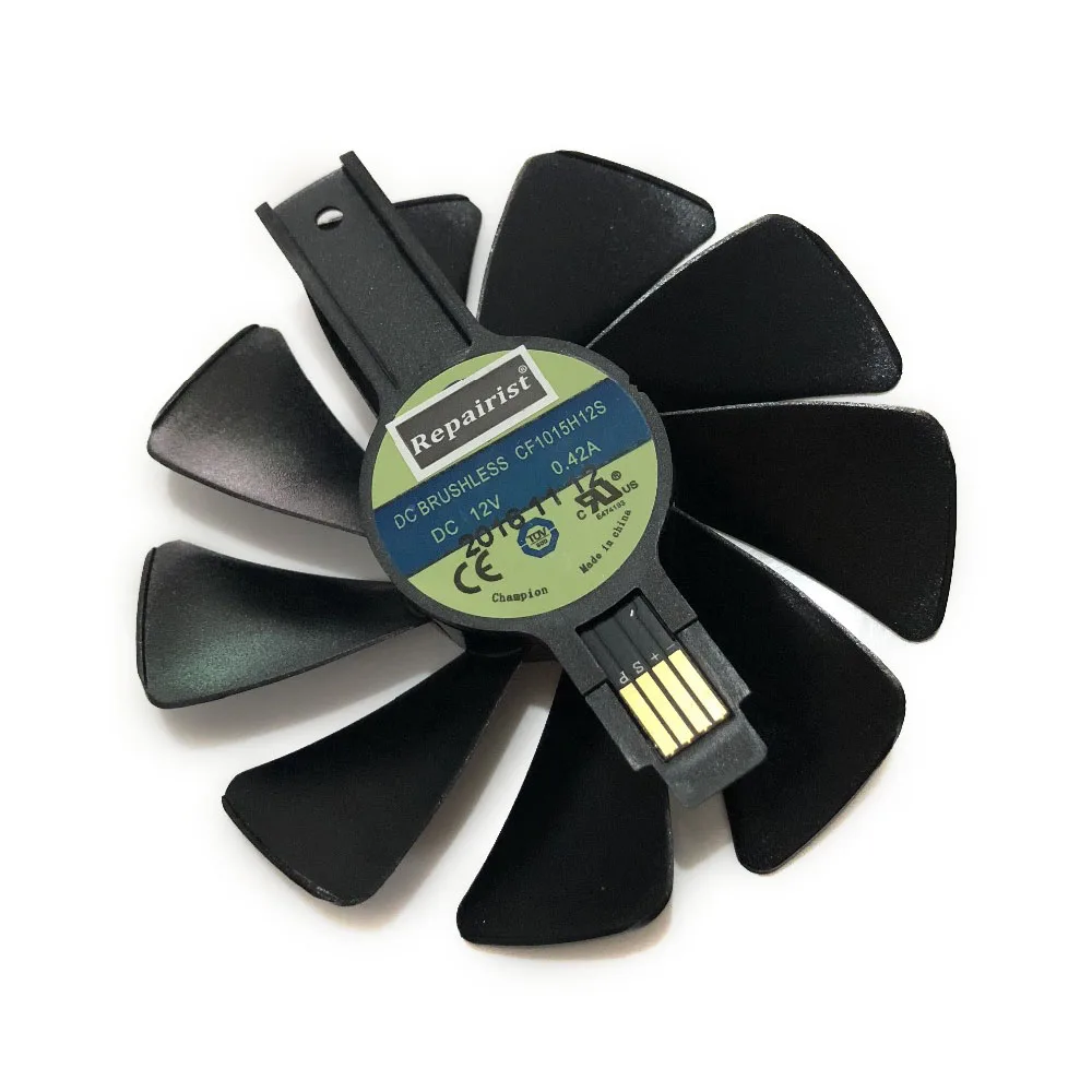 FDC10U12S9-C CF10H12S RX 580/570/480 GPU VGA Graphics Cooler Fan For Sapphire NITRO RX580 RX480 Video Card Cooling Replacement FDC10U12S9-C CF10H12S RX 580/570/480 GPU VGA Graphics Cooler Fan For Sapphire NITRO RX580 RX480 Video Card Cooling Replacement