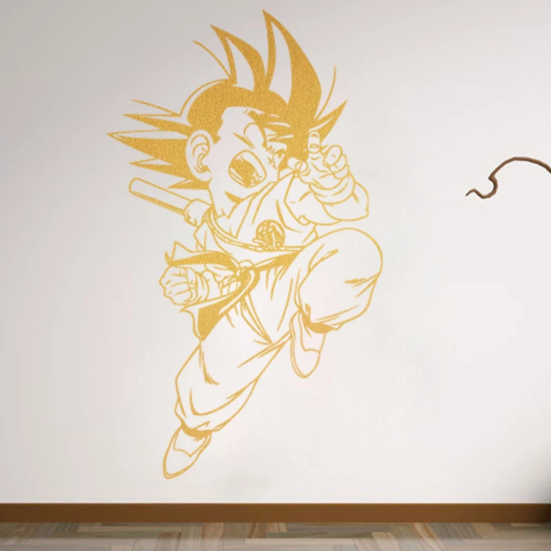 Manga Anime Wall Sticker Son Goku Bedroom Decal Vinyl Wall Stickers Mural Room Decor Art Decals Removable Vinyl Wallpaper Vinyl Wall Stickers Wall Stickeranime Wall Stickers Aliexpress