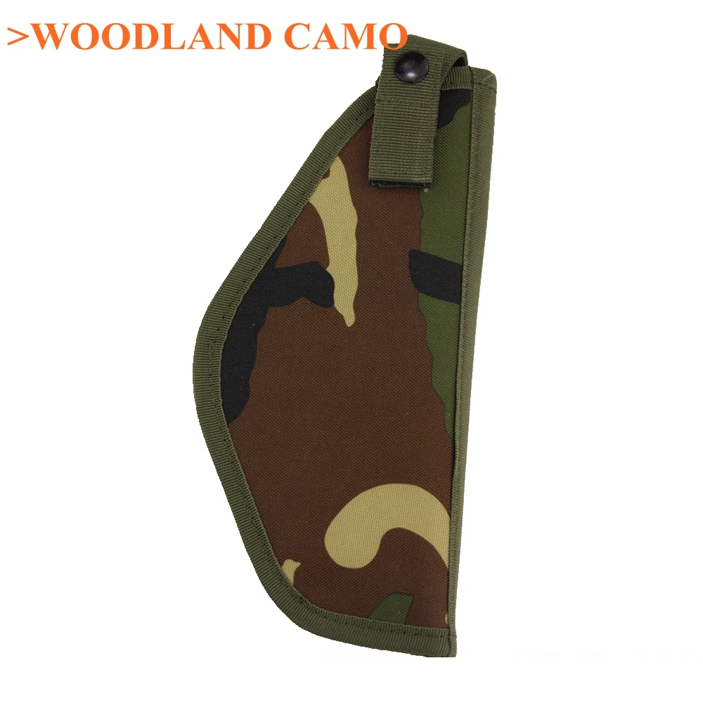 Jungle Camo Right Hand Gun Holster Nylon Pouch Multicam Airsoft Hunting