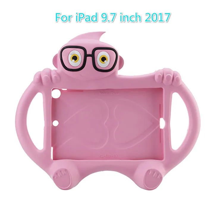 Защитный силиконовый чехол для iPad 9 7 дюйма 2017 / 2018 милый мультяшный с милыми