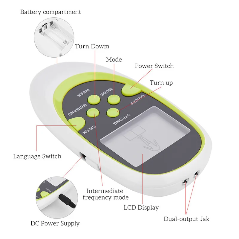 Body Massager Electric Stimulator Full Body Relax Pulse Tens Acupuncture Digital Therapy Machine 8 Pads For Back Neck Foot Leg Body Massager Electric Stimulator Full Body Relax Pulse Tens Acupuncture Digital Therapy Machine 8 Pads For Back Neck Foot Leg