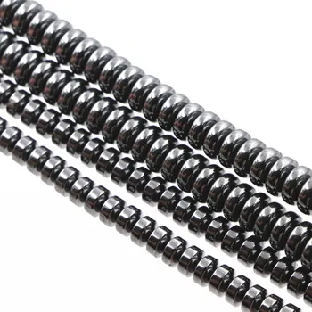 

Wholesale Natural Stone Hematite Loose Beads for Jewelry Making Crafts Accessories Wheel Shape DIY Findings Strand 15inch A55