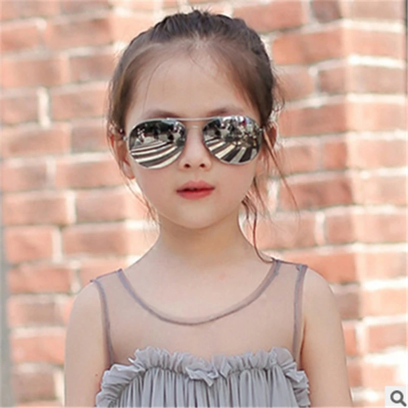 Reggaeon Стрелка очки детские Новая модная Корейская солнцезащитные очки в стиле ретро, круглые очки с оправой для детей