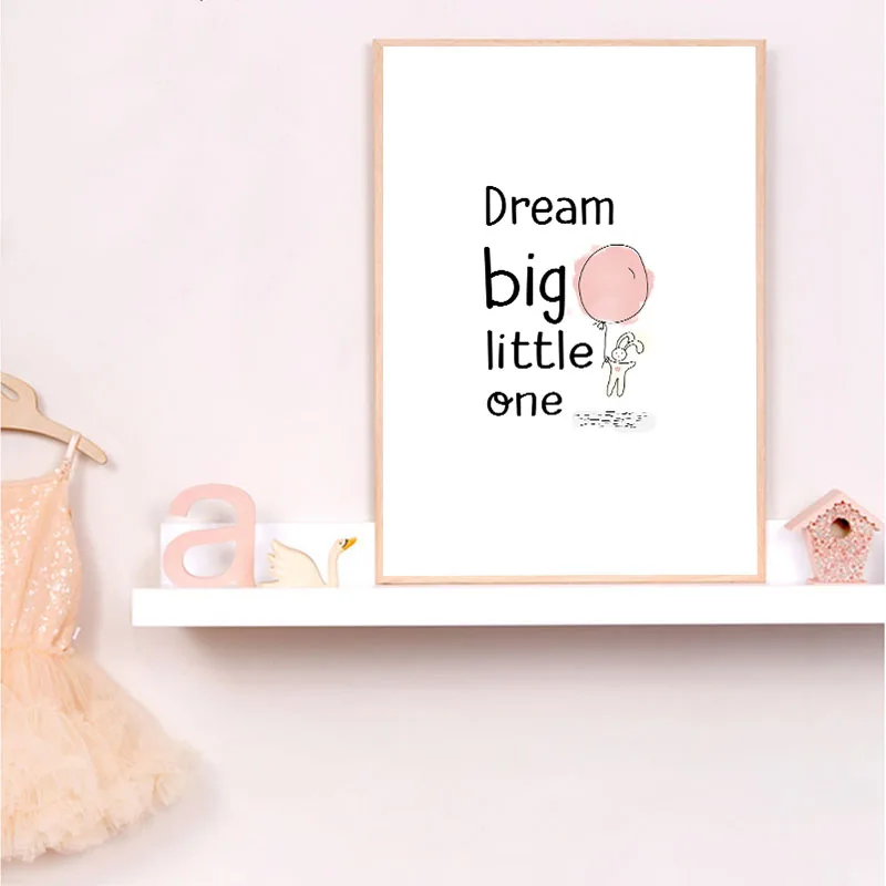 Dream-Big-Nursery-Quotes-Canvas-Poster-Simple-Wall-Art-Print-Minimalist-Nordic-Kids-Decoration-Picture-Baby (3)