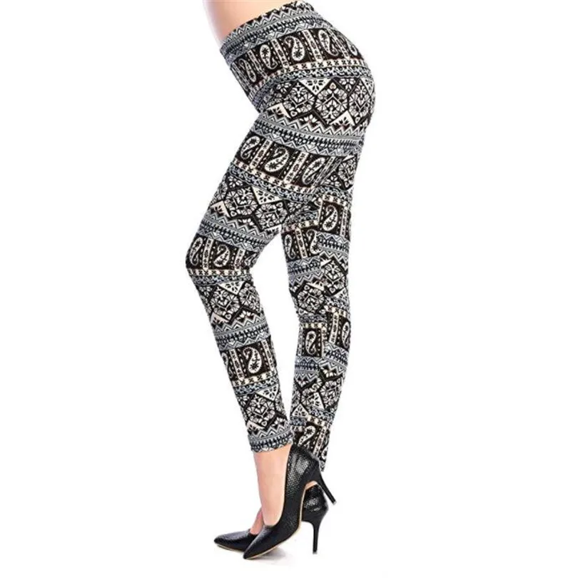 leggings for women Hot New Spring Legging National Ethnic Style Retro Graffiti Paintings Printing Flowers Trousers Printed High Elasticity Leggings leggins Leggings