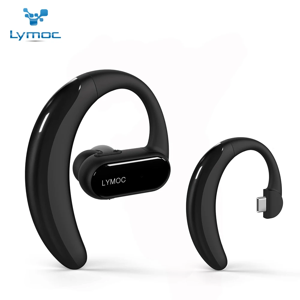 LYMOC новая техника Deluxe наушники Bluetooth type-C Батарея Smart Voice HD Mic Handsfree Наушники для iPhone samsung