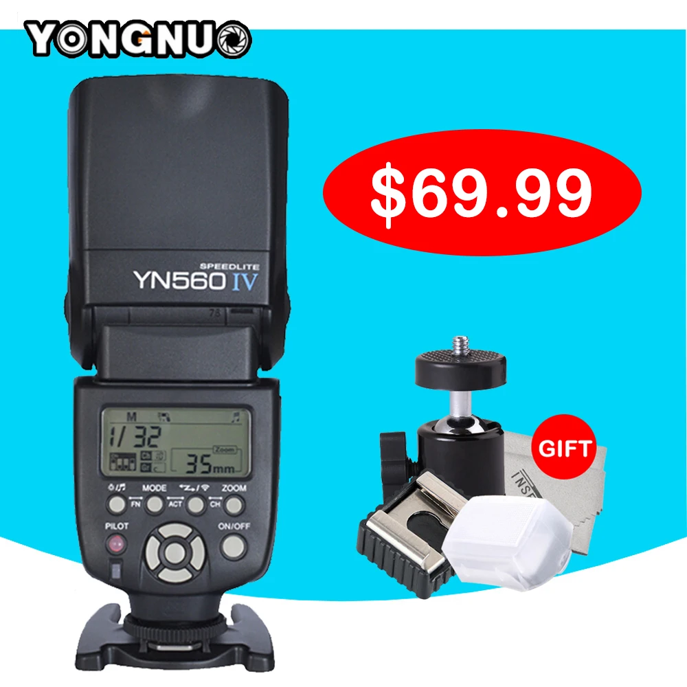 YN560IV 2.4    Speedlite YONGNUO yn560 iv  Canon 6D 5D2 7D 60D 70D 650D YN-560IV  Nikon D750 D800 D610 