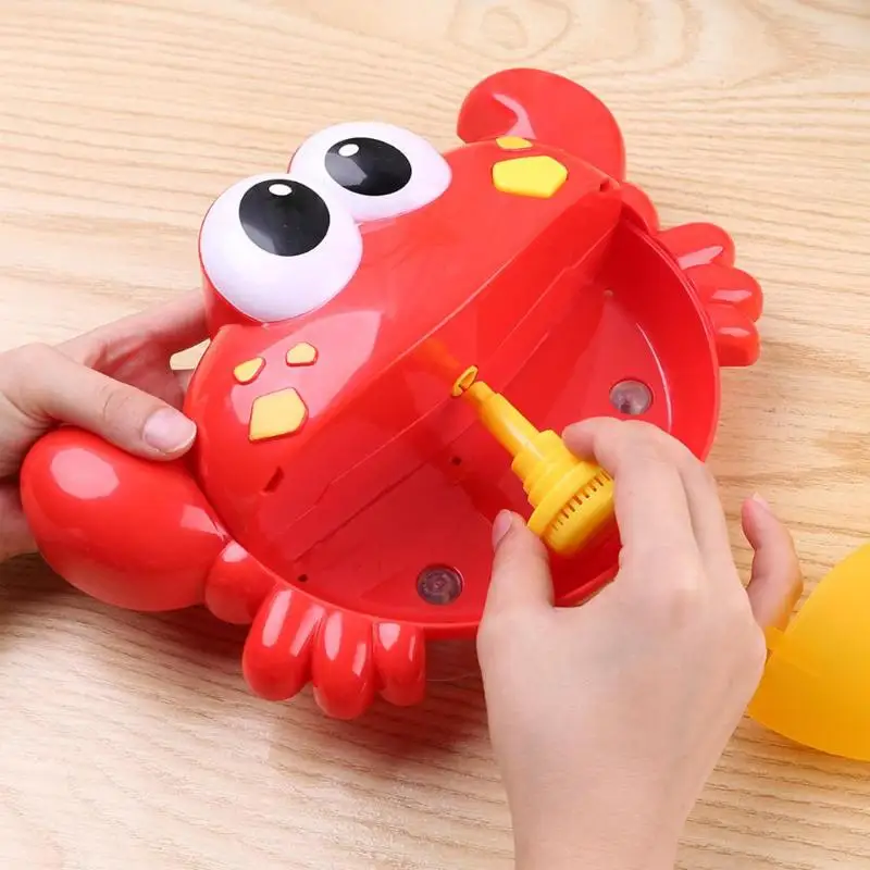 Newl Bubble Crabs Baby Bath Toy Funny Bath Bubble Maker Pool Swimming Bathtub Soap Machine Toys Water Gun for Children Kids