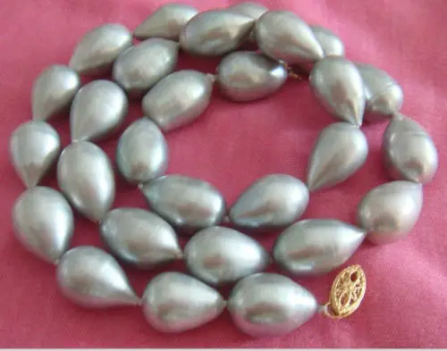 

ddh001559 Australian SOUTH SEA SILVER GRAY PEARL NECKLACE 14KGP 28% Discount (A0501)