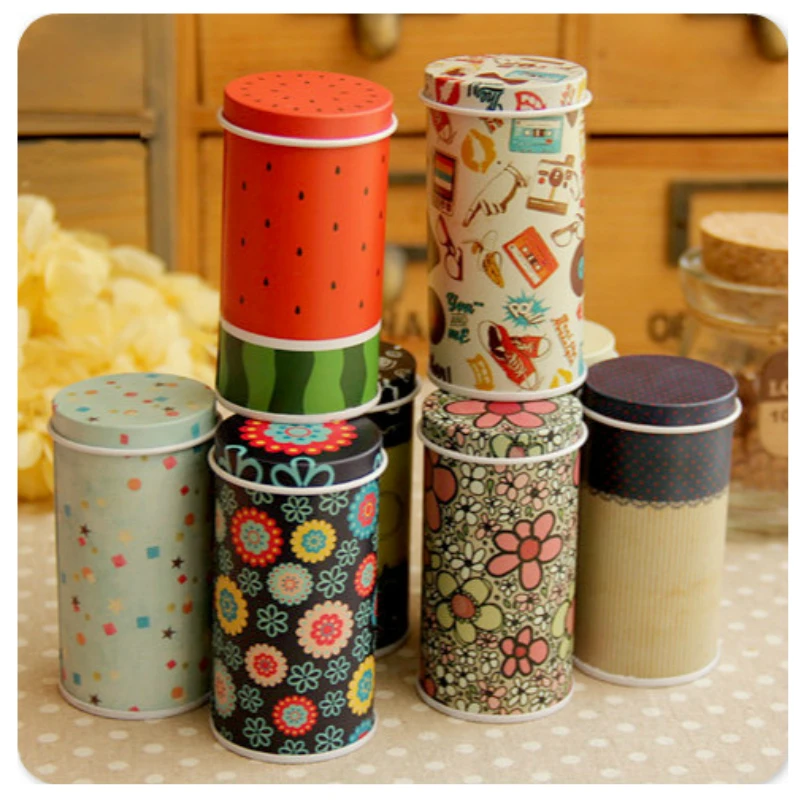 

Life ! mini tea caddy carry zakka storage tin 8