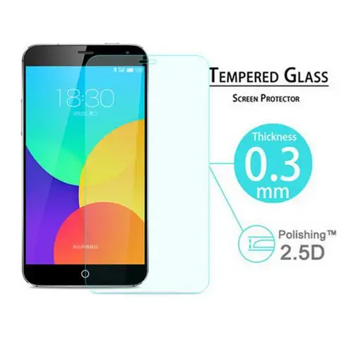 

2Pack/Lot For Meizu MX4 Screen Protector Tempered Glass Meizu MX4 Glass Ultrathin Premium Anti-scratch Phone Film