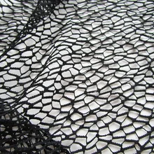 Французский художественный полый сетчатый материал, модная Повседневная дышащая белая ткань для одежды, летняя сексуальная сетчатая ткань для шитья, черный Tissu