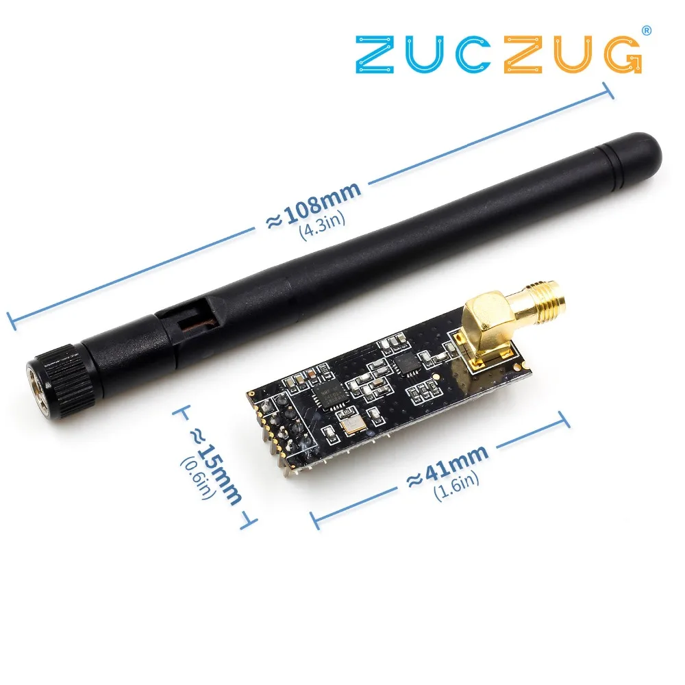 NRF24L01 + PA LNA беспроводной модуль с антенной на 1000 метров большие расстояния FZ0410 мы