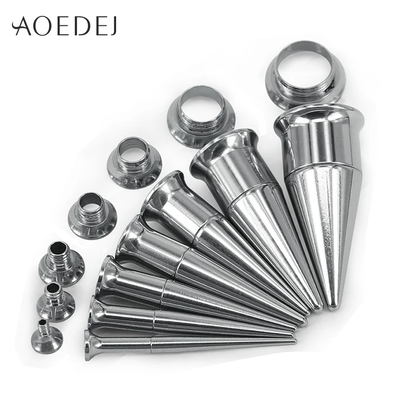 Aoedej 2 10mm 2 In 1 Ohr Stecker Und Tunnel Piercing Ohr Messgerate Edelstahl Kegel Ohr Expander Paar Schraube Fit Schmuck Oreille Stainless Steel Tapers Ear Gaugesear Expander Aliexpress
