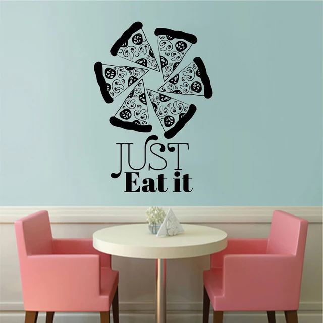 Special Offers Pizzeria Funny Wall Decor Pizza Shop Vinyl Wall Sticker Just Eat It Quote Dining Room Wallpaper Pizza Wall Window Decals AY1331 Special Offers Pizzeria Funny Wall Decor Pizza Shop Vinyl Wall Sticker Just Eat It Quote Dining Room Wallpaper Pizza Wall Window Decals AY1331