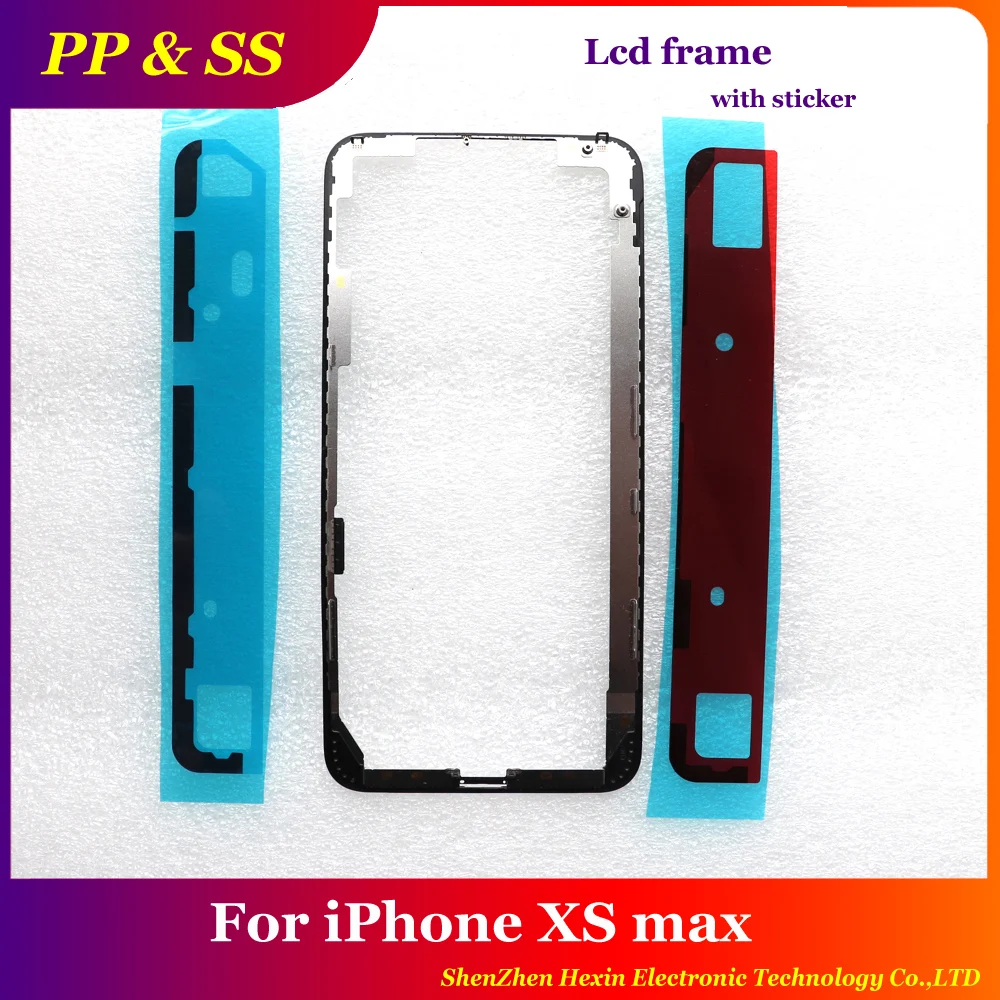 

LCD Display Front Frame Bezel With Adhesive Sticker Glue For iPhone XS Max 6.5inch LCD Supporting Chassis Housing Frame Parts