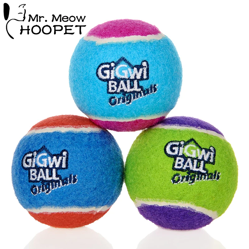 

Hoopet Pet Toy for Dog Chewing Bite-Resistant Toy Training Rubber Ball Natural Woolen Eco friendly Tooth Cleaning