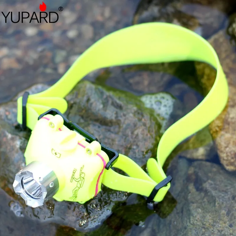 

YUPARD Diver Diving waterproof underwater 30m Q5 led headlamp Flashlight torch white light internal rechargeable lithium battery