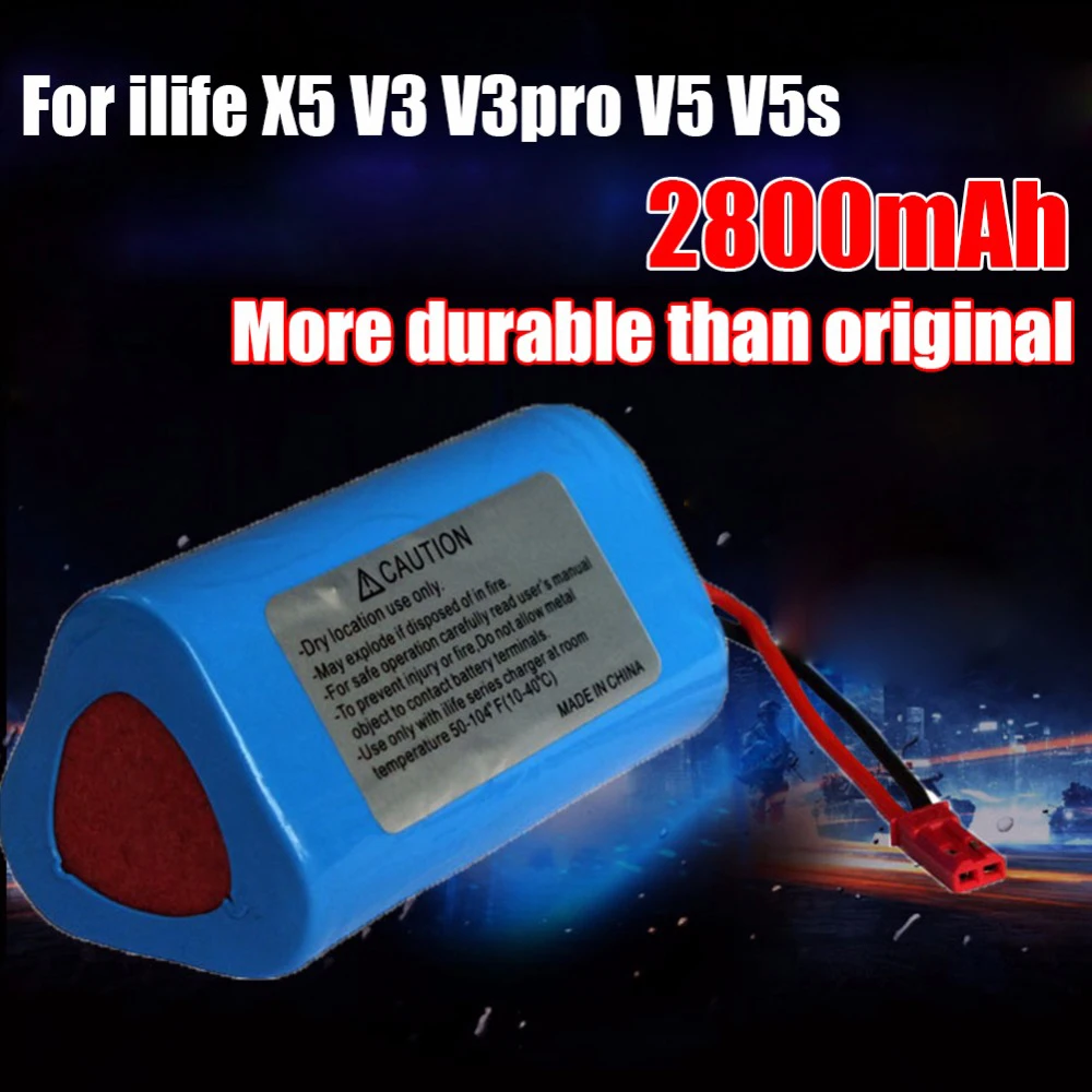 Günstige Gute qualität roboter reiniger Batterie 11,1 v 2800 mah ersatz teile für ecovacs ilife V1 V3 X3 V3 V5 X5 v5S CW310 CEN250