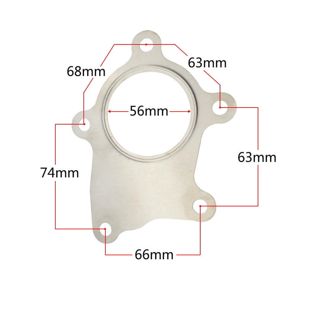 T3/T4 турборазрядный уплотнитель из нержавеющей стали 304 прокладка A/R.63 разрядная прокладка HT4804
