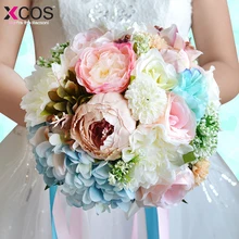 Новые Свадебные цветы Свадебные букеты Романтический ручной работы цветок невесты Свадебные аксессуары для невест высокое качество