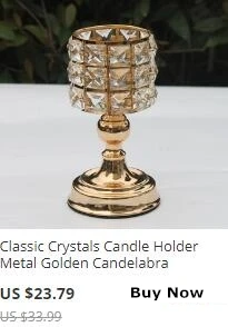Металлический подсвечник золотой канделябр Модный свадебный подсвечник Изысканный подсвечник настольный домашний декор