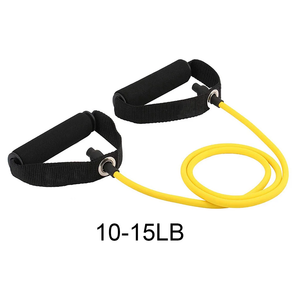 Yoga Pull Rope Fitness Exercises Resistance Bands with Handles Home Gym Strength Training Tubes Workout Bands for Shoulder Arm (4)