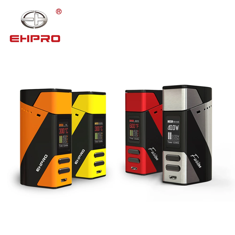 

Original Ehpro Fusion 200W TC Box Mod 510 Thread Electronic Cigarette Box 18650 Battery for RDA RTA Vape Tank Vaporizer