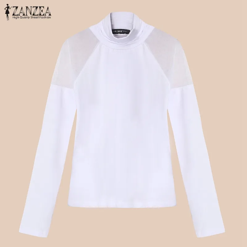 Женская блузка ZANZEA прозрачная с длинным рукавом|blusas fashion|blusas plusblouse fashion |