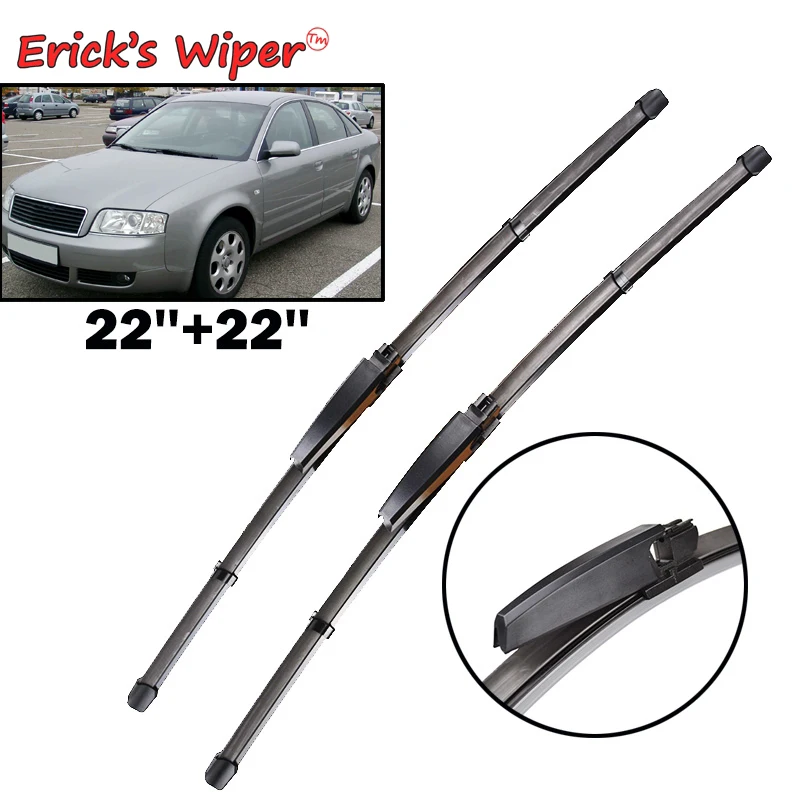 

Erick's Wiper LHD Front Wiper Blades For Audi A6 C5 4B 1997-2004 Windshield Windscreen Front Window 22"+22" /22"+21"