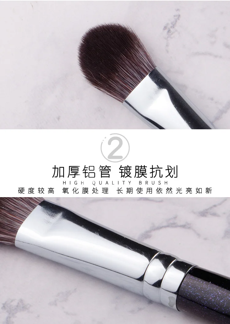 1 piece 034 Precision Highlighter Makeup Brushes Eyeshadow Blending Synthetic hair Wood handle Professional Make up tools