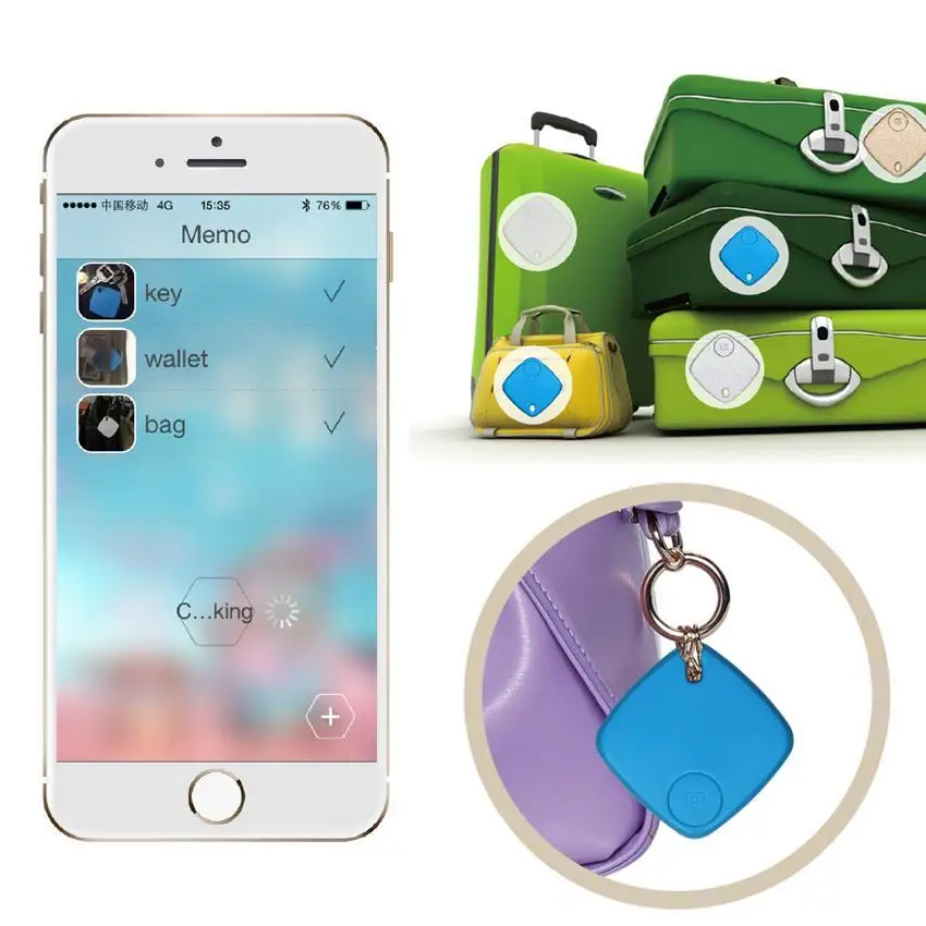 Смарт-тег беспроводной Bluetooth трекер Детская сумка кошелек pet ключ искатель gps локатор 2 цвета анти-потеря сигнализации напоминание Горячая