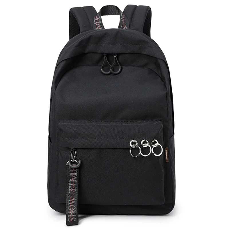 Pаспродажа Ulzzang для женщин школьный ноутбук брелок для рюкзака Bagpack отдыха и путешествий ежедневно черный рюкзаки школьная сумка для леди Mochila Feminina
