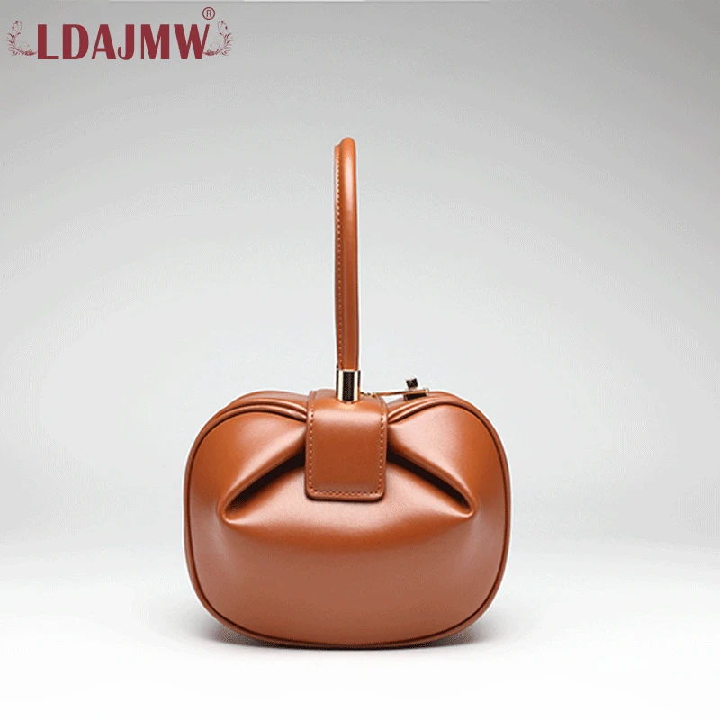 LDAJMW 2019 новинка женская кожаная одноцветная креативный дизайн Пельменная посылка