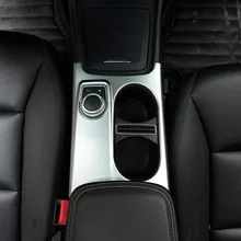 Mate cromo ABS cubierta de portavasos Trim para Mercedes Benz/GLA/clase CLA C117 W117 W176 X156 2012-2018 AMG accesorio del coche LHD RHD