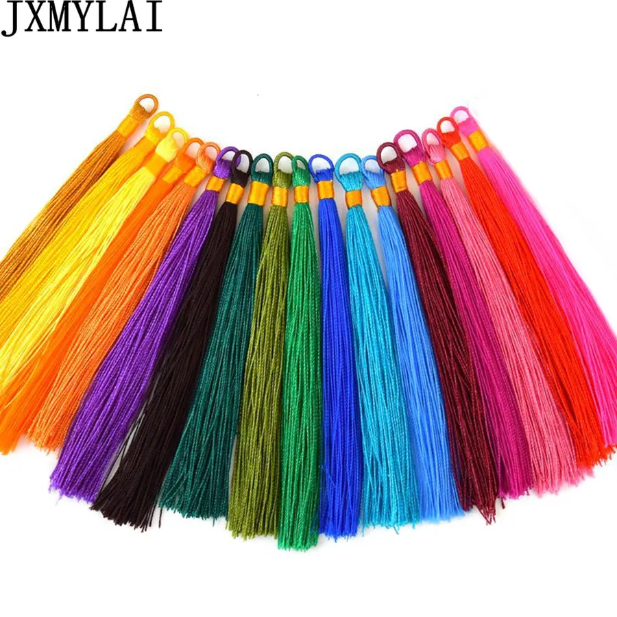 

JXMYLAI Mixed 100pcs/lot China's Charm Tassels Hang Decoration Chinese Knot Tassel For Jewelry Making