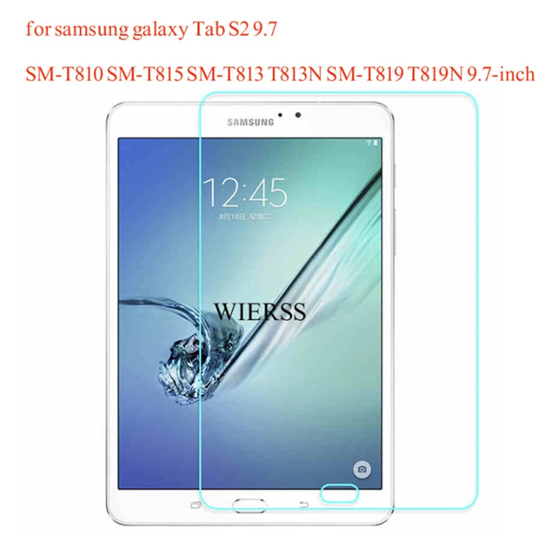 Закаленное стекло для samsung Galaxy Tab S2 9,7 дюймов T810 T813 T815 T819 Защитная пленка для планшета чехол