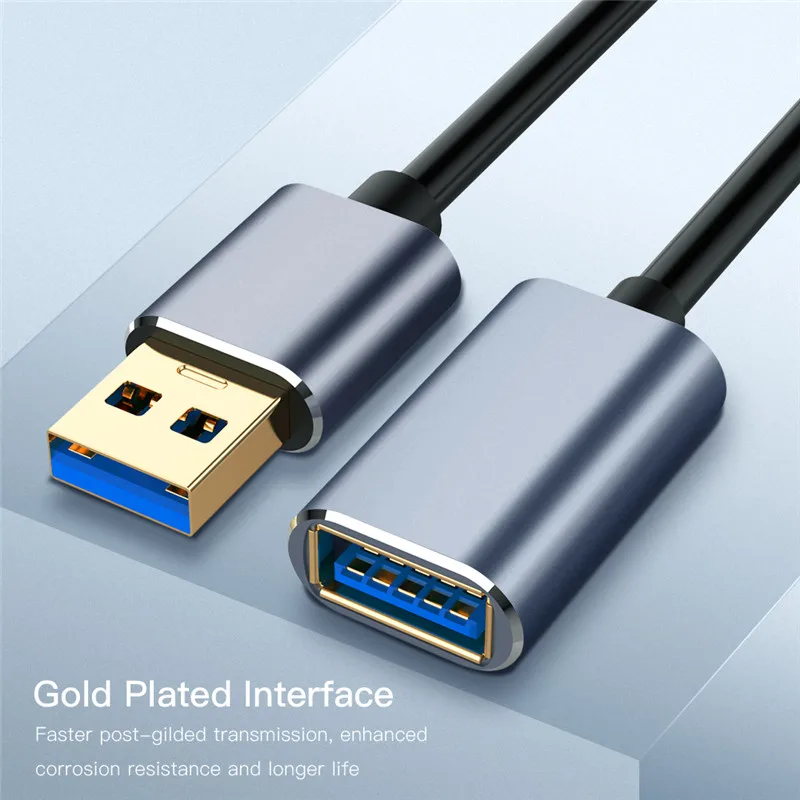 Кабель-удлинитель USB 3,0, 0,5 м, 1 м, 1,5 м, USB удлинитель, USB3.0 Тип A, папа-Мама, кабели для передачи данных и синхронизации, код для компьютера