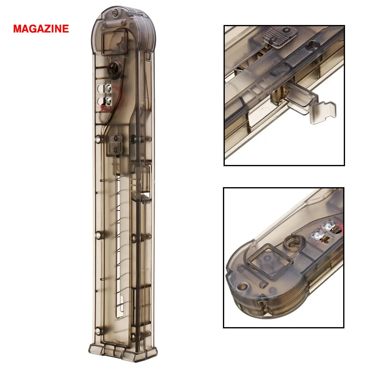 Белый For Gearboxs Magzine Original Material Nylon For Bingfeng P90 Water Game Gel Ball Blasters Toy Guns Replacement Accessories - Цвет: Белый