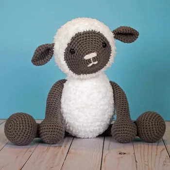 

armigurumi crochet rattle toys sheep cute model number koi015
