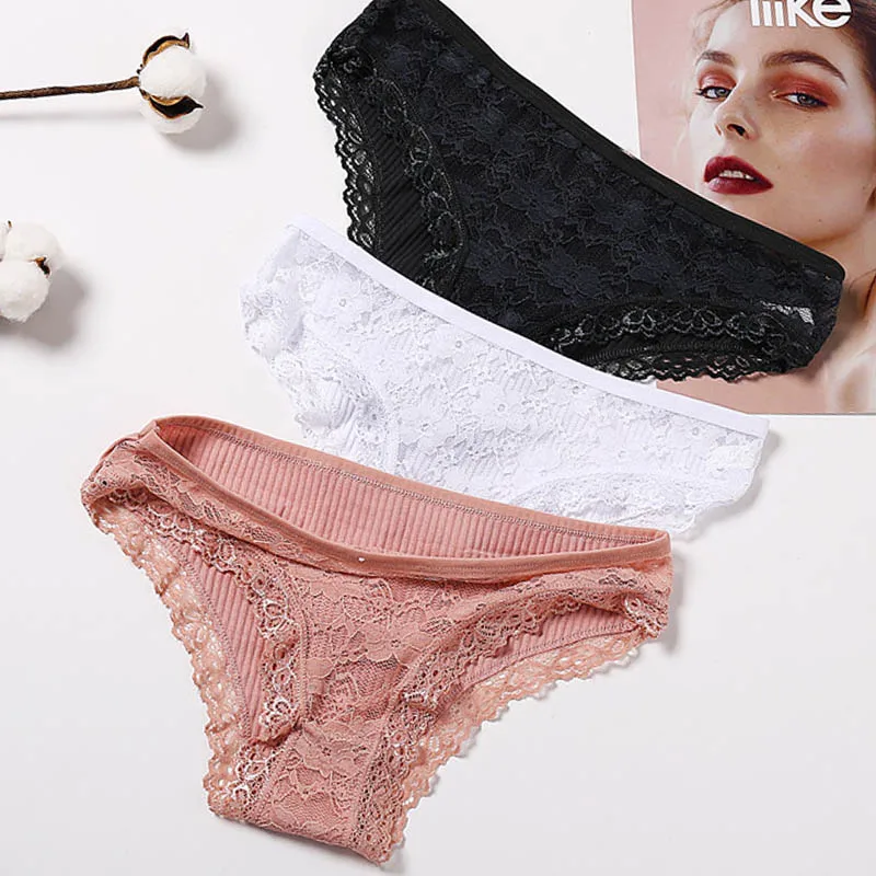 

Sexy Lace Panties Women Cotton Underwear Girls Cute Floral Intimate Briefs Lady Underpants Fashion Female Underwear Lingerie